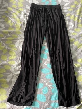 Black Wide Leg Lounge Pants